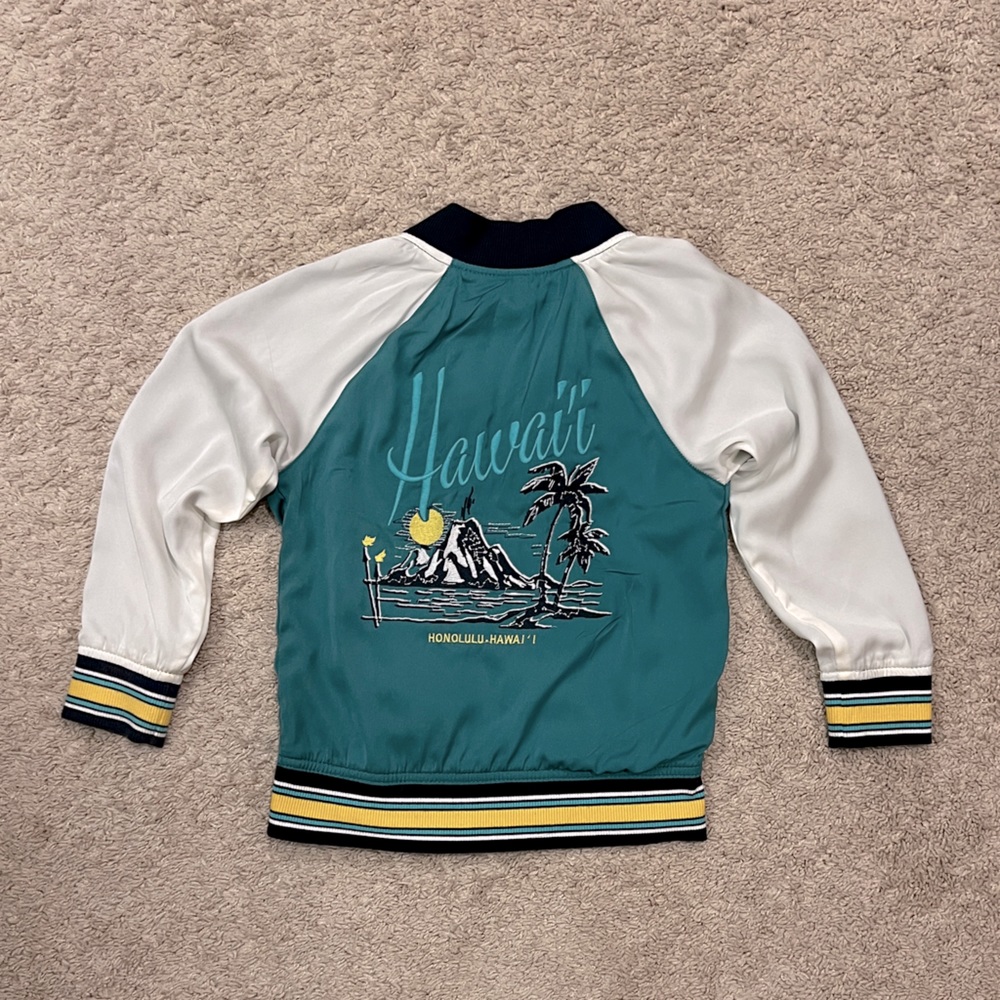 Hawaii Surf / Palms REVERSIBLE Bomber Jacket - 4/5